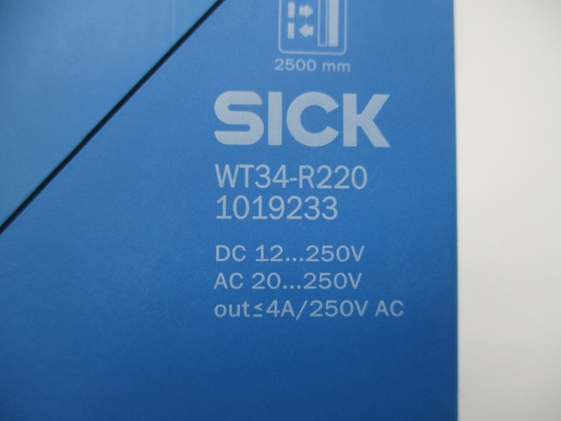 SICK WT34-R220 1019233 20-250VAC/DC 4A NSMP