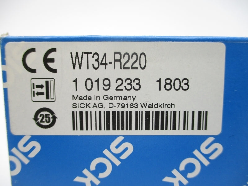 SICK WT34-R220 1019233 20-250VAC/DC 4A NSMP