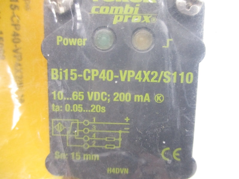 TURCK BI15-CP40-VP4X2/S110 15098 10-65VDC 0.05-20S NSMP