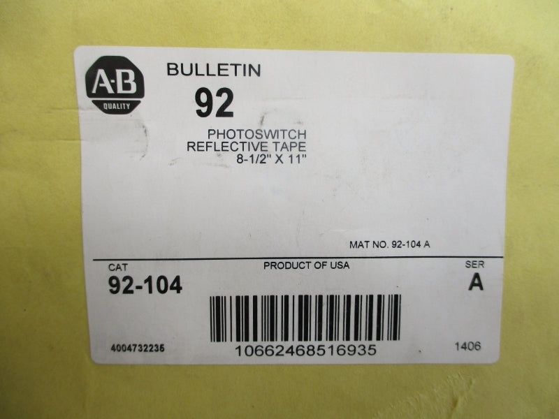 ALLEN BRADLEY 92-104 SER. A NSMP