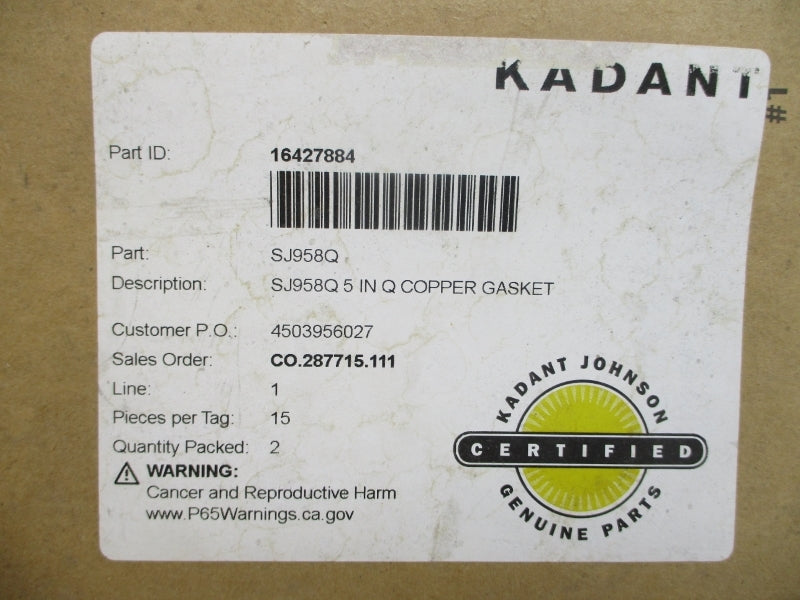 KADANT 16427884 SJ958Q (PKG OF 2) NSMP