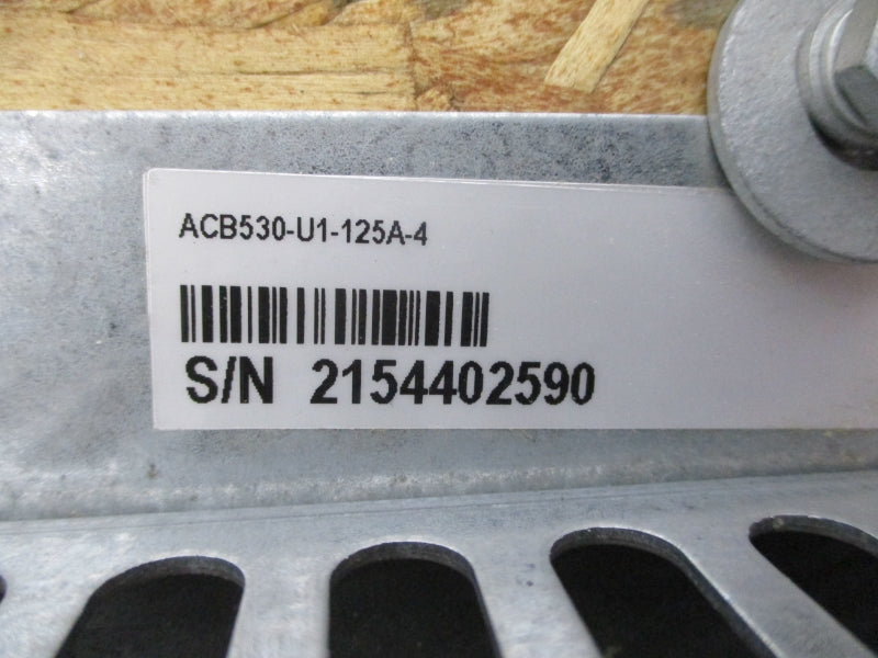 ABB ACB530-U1-125A-4 380-480VAC 124A NSMP
