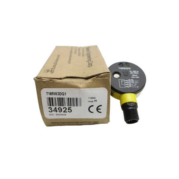 BANNER ENGINEERING T18RW3DQ1 34925 20-250VAC NSMP