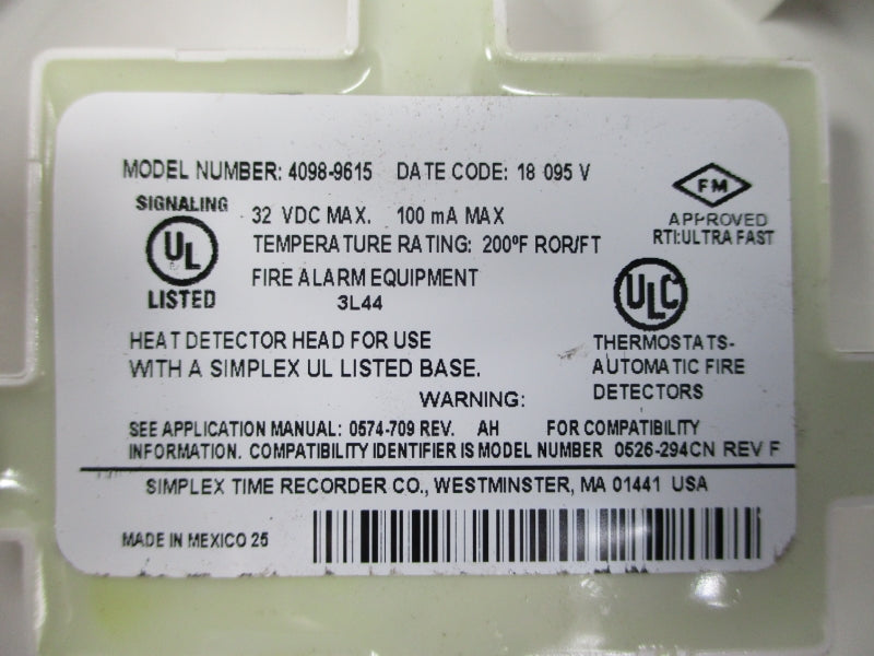 SIMPLEX 4098-9615 32VDC NSNP