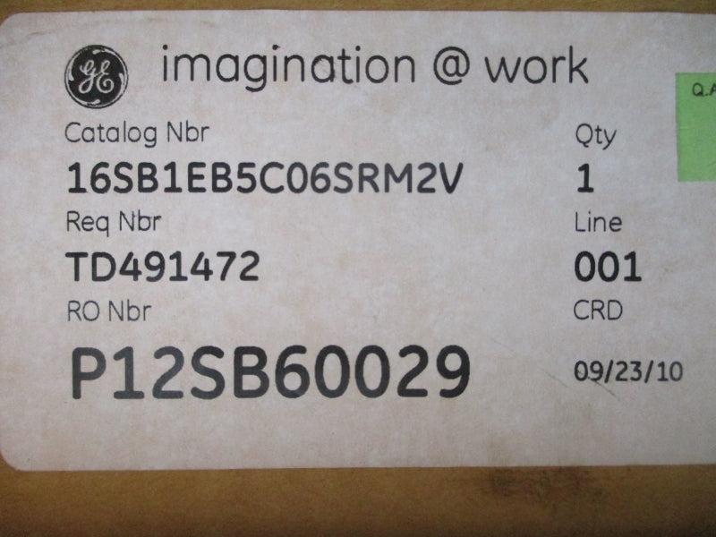 GENERAL ELECTRIC 16SB1EB5C06SRM2V NSMP