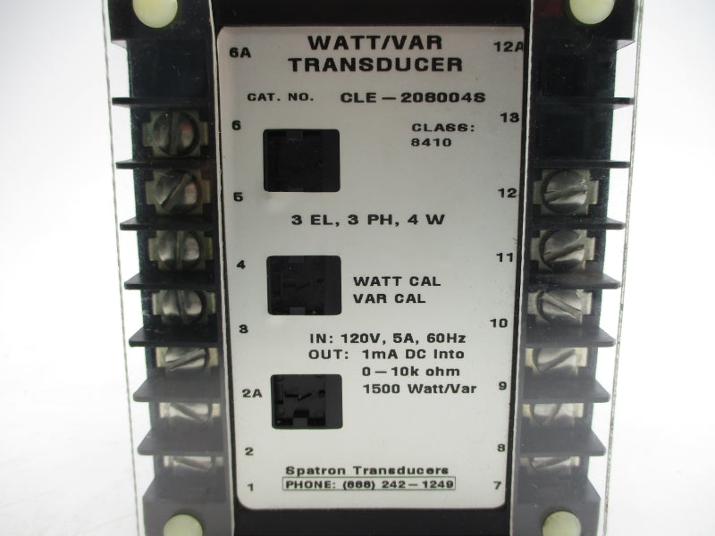 SPATRON TRANSDUCERS CLE-208004S 120V 5A NSNP