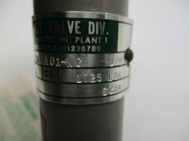 KUNKLE VALVE 230-A01-NC 1725PSI 1/4" NSMP