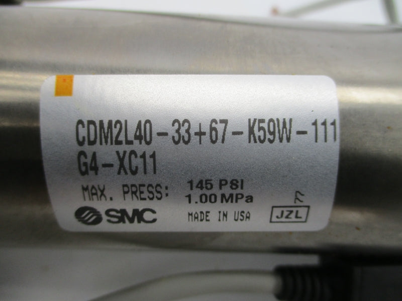 SMC CDM2L40-33+67-K59W-111G4-XC11 145PSI NSNP