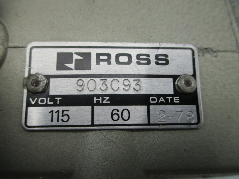 ROSS 903C93 115V (AS PICTURED) NSNP