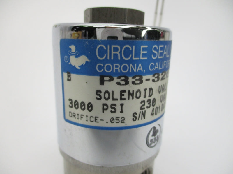 CIRCLE SEAL CONTROLS P33-326 230VAC 3000PSI NSNP