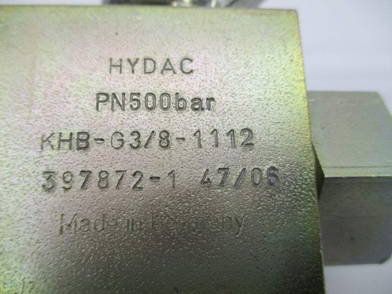 HYDAC KHB-G3/8-1112 397872-1 NSNP