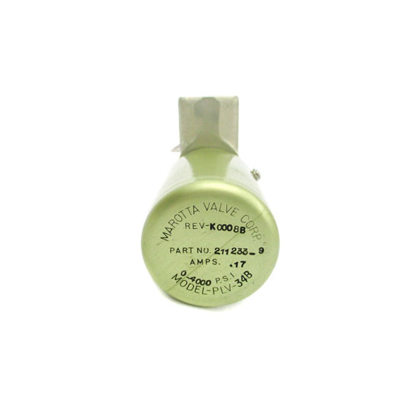 MAROTTA VALVE 211233-9 PLV-34B .17A 0-4000PSI NSNP