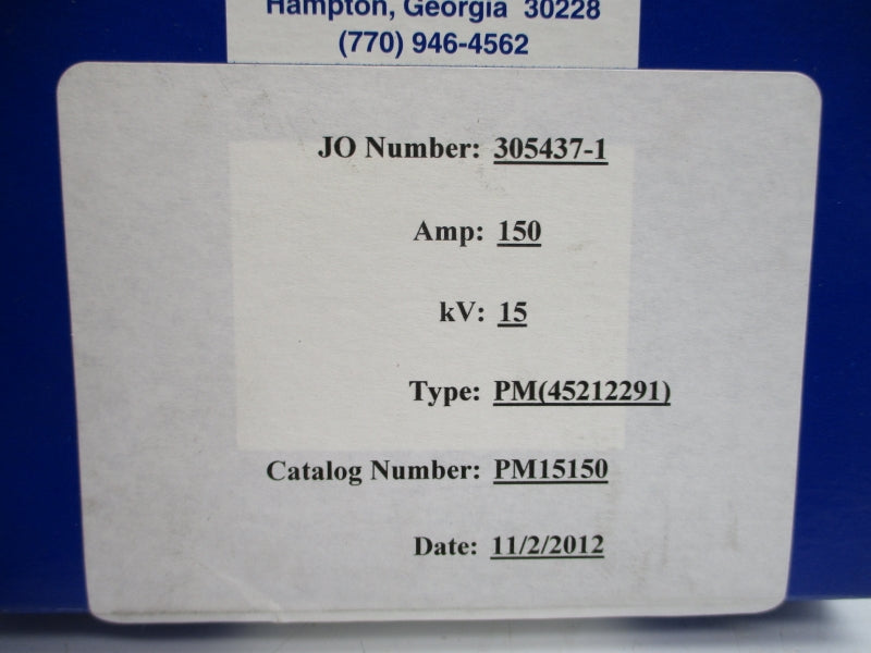 SOUTHERN STATES PM15150 15KV 150A NSMP