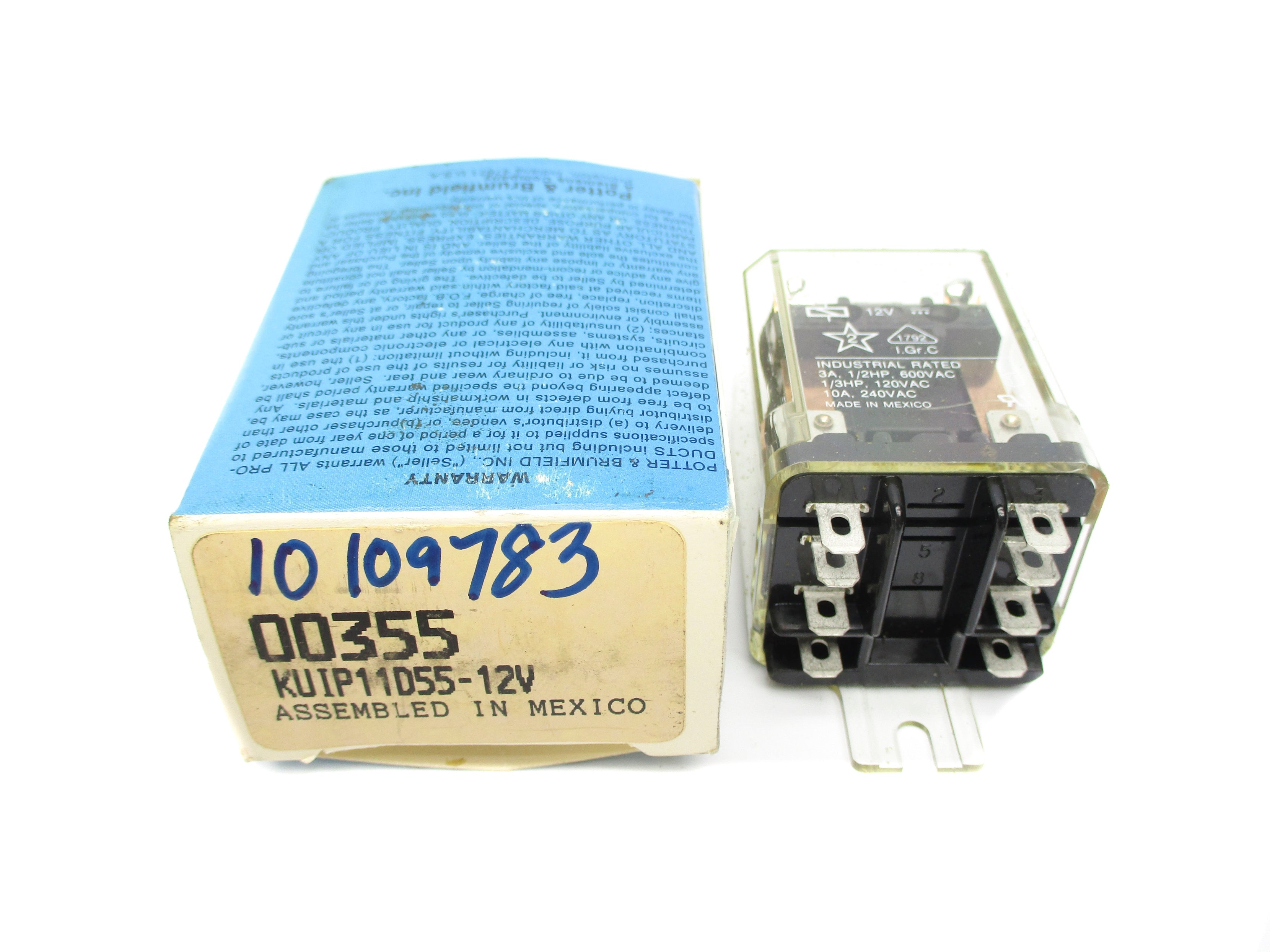 POTTER & BRUMFIELD KUIP11D55-12 10A 12V NSMP