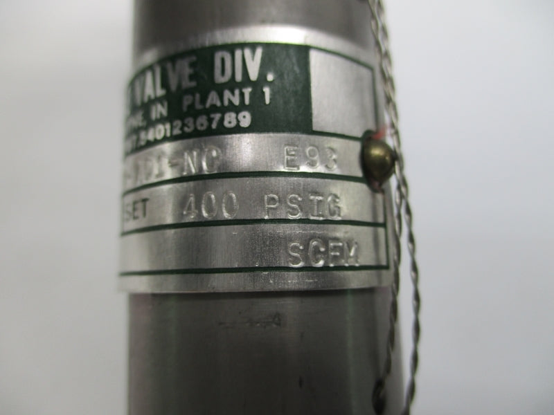 KUNKLE VALVE 230-A01-NC 400PSI 1/4" NSNP