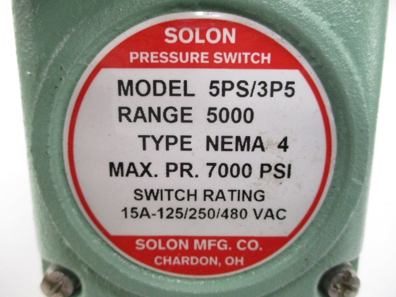 SOLON 5PS/3P5 480VAC 15A 7000PSI NSNP