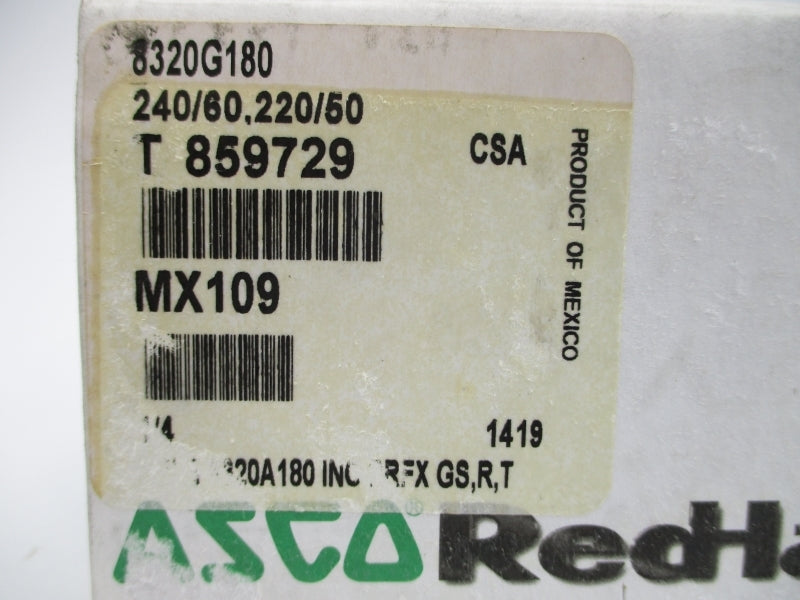 ASCO 8320G180 220/240V 750PSI 1/4" NSMP