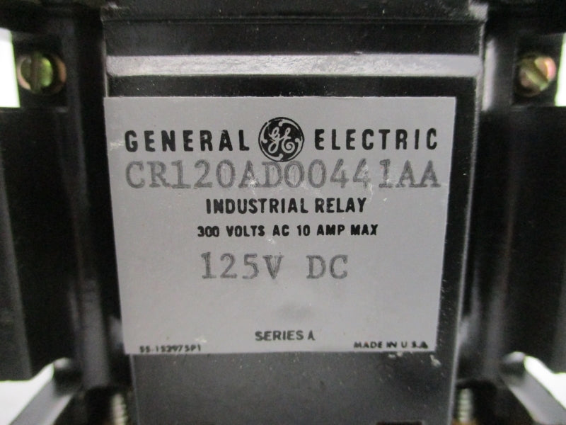 GENERAL ELECTRIC CR120ADD0441AA SER. A 125VDC 10A NSMP