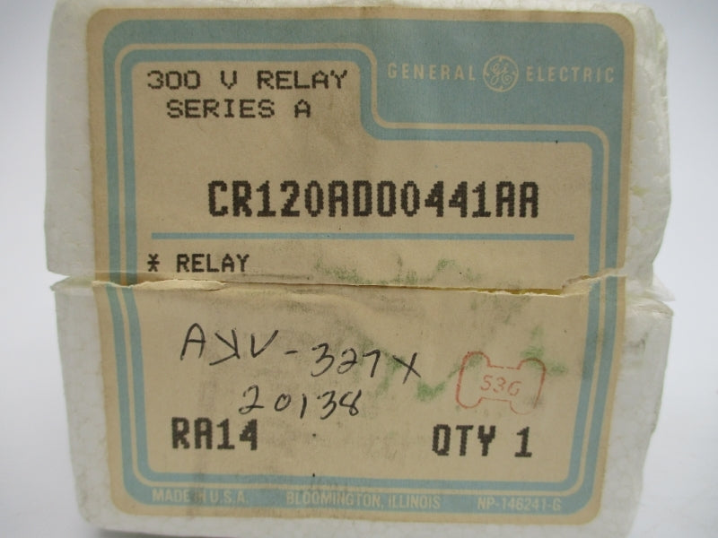 GENERAL ELECTRIC CR120ADD0441AA SER. A 125VDC 10A NSMP