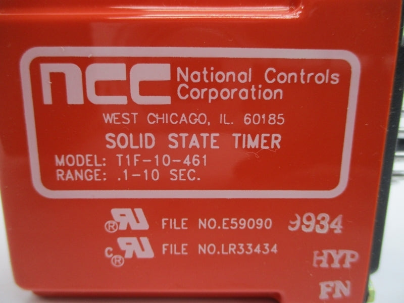 NCC T1F-10-461 120VAC 10A .1-10S NSNP
