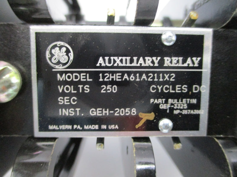 GENERAL ELECTRIC 12HEA61A211X2 250VDC NSMP