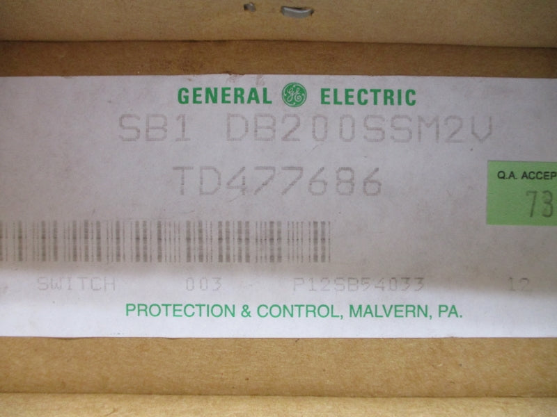 GENERAL ELECTRIC SB1DB200SSM2V NSFS