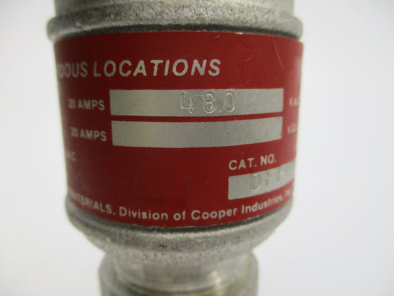 CROUSE HINDS DFP4161 480VAC 20A NSNP