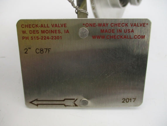 CHECK ALL VALVE F6KSSTF.500SS 2" NSNP