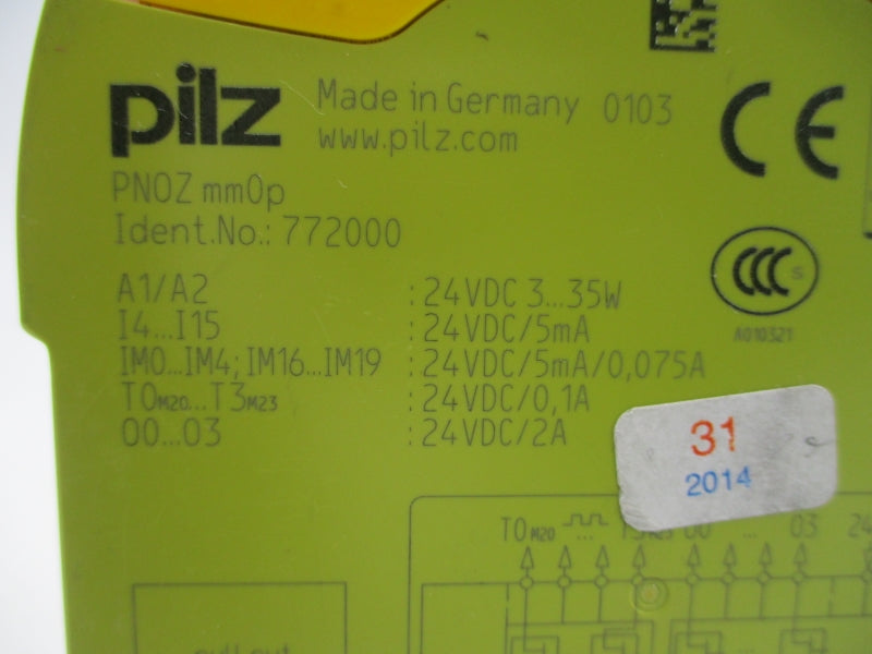 PILZ PNOZMM0P 772000 24VDC 2A NSNP