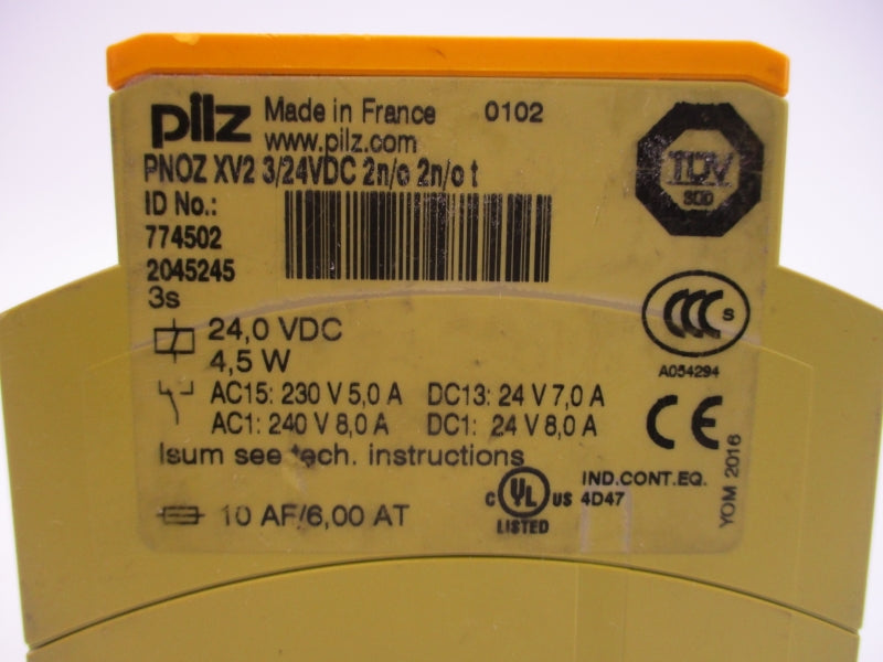 PILZ PNOZXV23/24VDC2N/O2N/OT 774502 24VDC 8.0A NSNP
