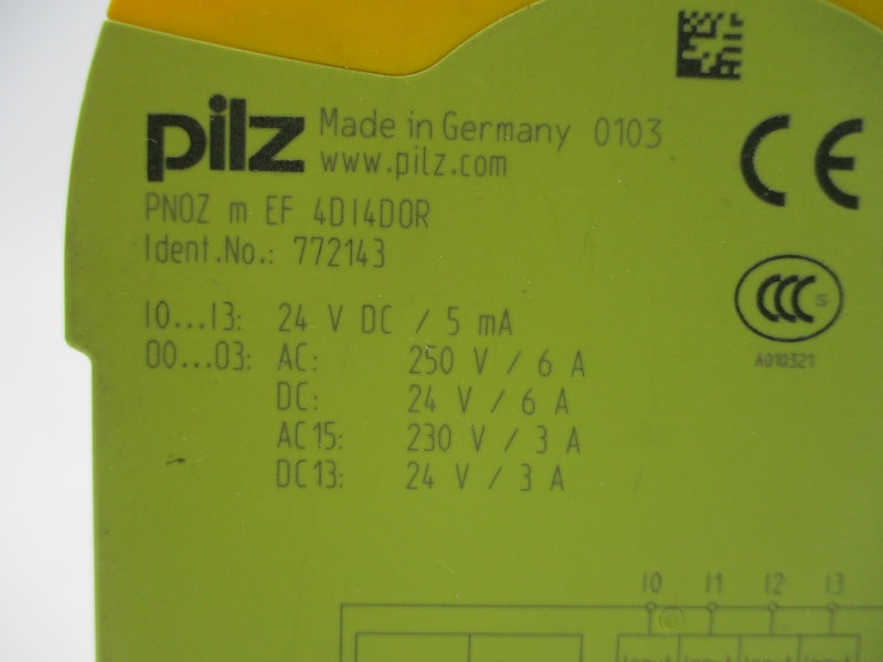 PILZ PNOZMEF4DI4DOR 772143 24VDC 6A NSNP