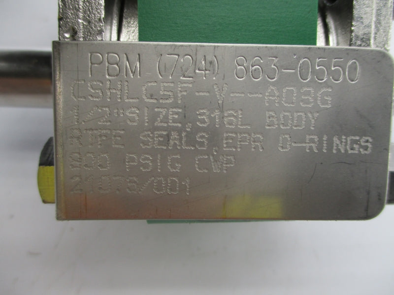PBM CSHLC5F-V--A03G 200PSI 1/2" NSNP