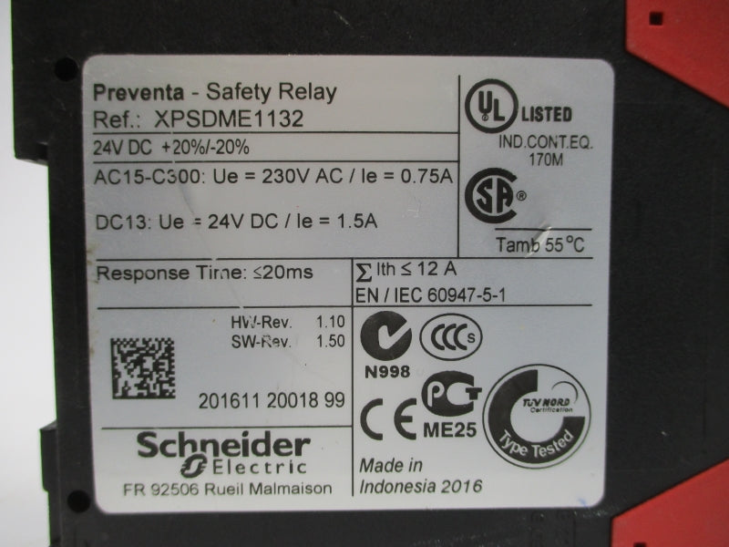 SCHNEIDER ELECTRIC XPSDME1132 24VDC 1.5A NSNP