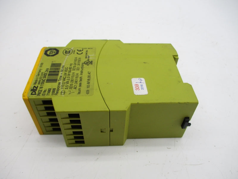 PILZ PNOZ16110VAC24VDC2N/O 774063 110VAC 8.0A NSNP