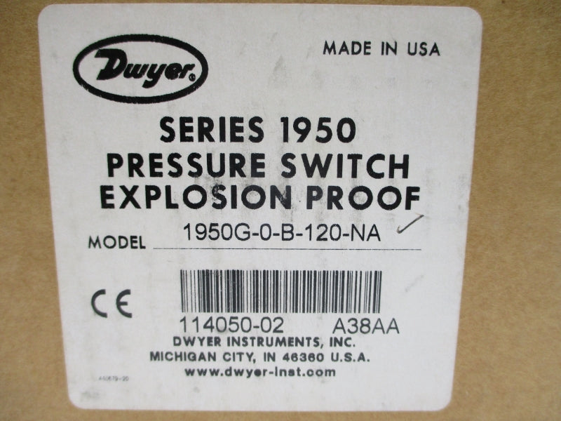 DWYER 1950G-0-B-120-NA 240VAC 10A NSMP