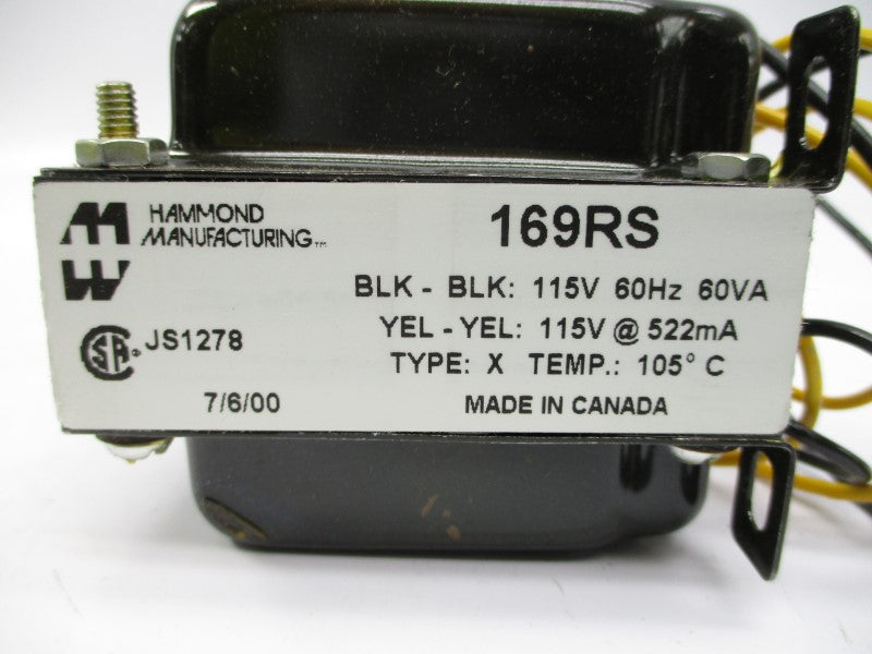 HAMMOND MANUFACTURING 169RS 115V NSMP