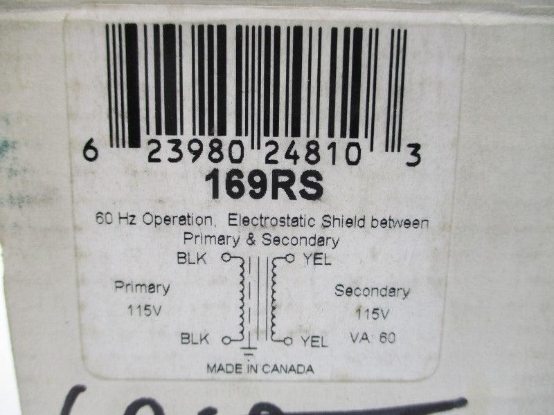 HAMMOND MANUFACTURING 169RS 115V NSMP