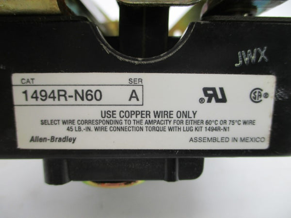 ALLEN BRADLEY 1494R-N60 SER. A (AS PICTURED1) NSNP
