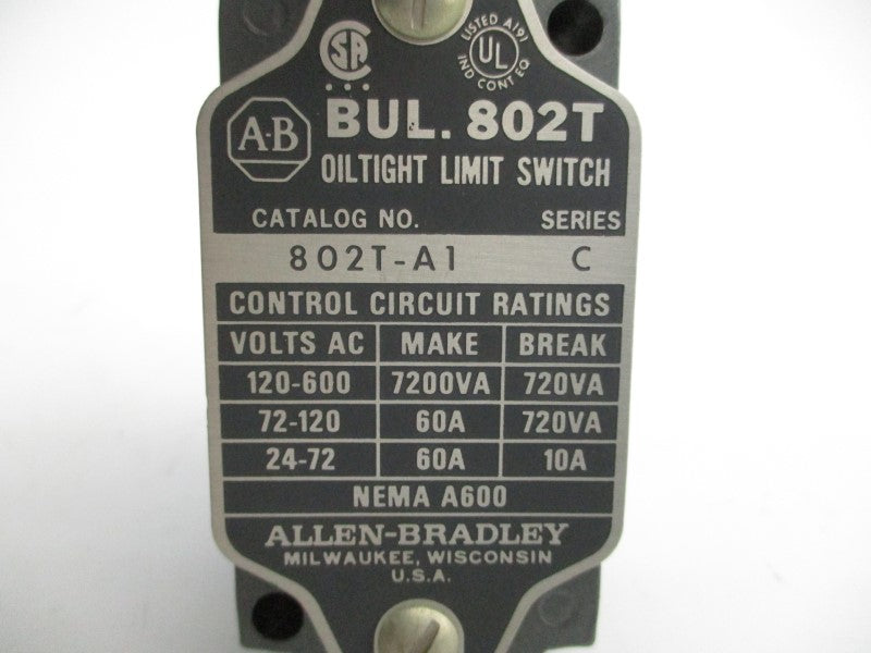 ALLEN BRADLEY 802T-A1 SER. C NSNP