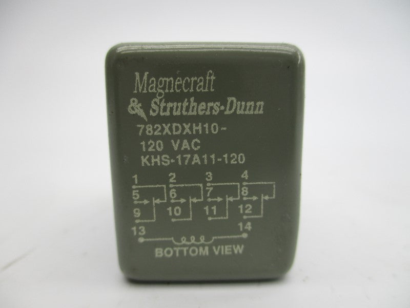 MAGNECRAFT&STRUTHERS-DUNN 782XDXH10 KHS-17A11-120 120VAC 3A UNMP
