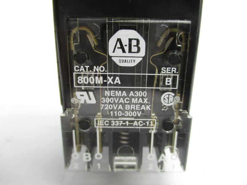 ALLEN BRADLEY 800MB-CPA16 SER. A 110/120V NSNP