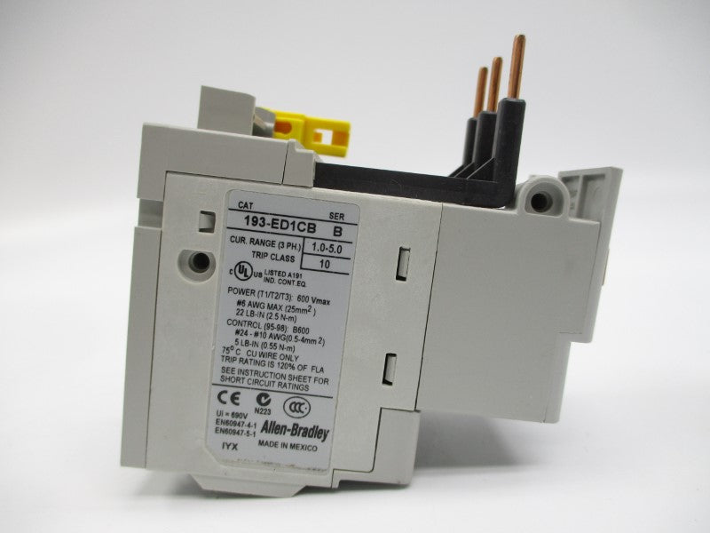 ALLEN BRADLEY 193-ED1CB SER. B 1.0-5.0A (BR/WH) NSMP