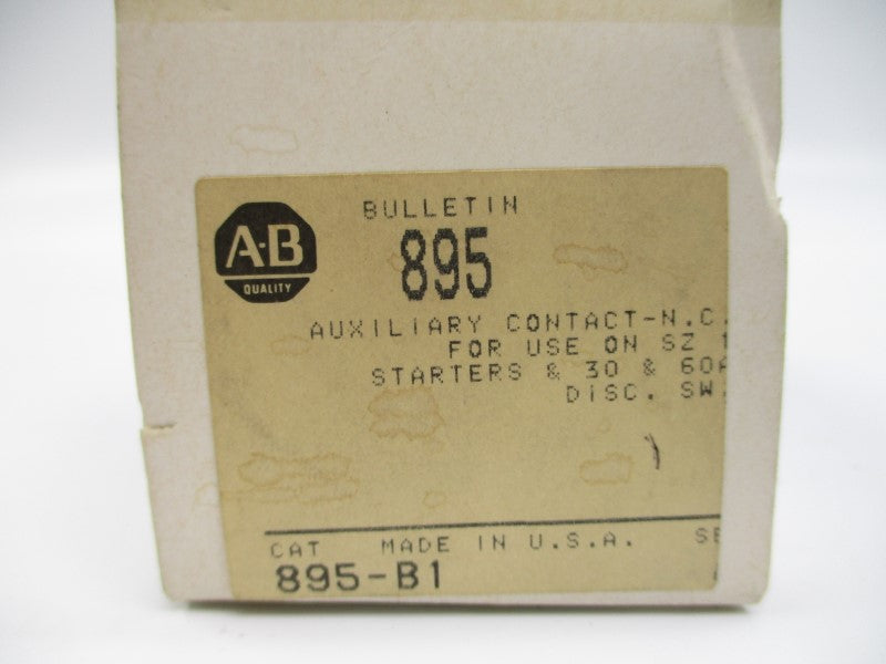 ALLEN BRADLEY 895-B1 (BK/YL) NSMP