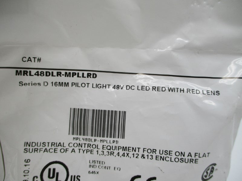 C3 CONTROLS MRL48DLR-MPLLRD SER. D 48VDC NSMP