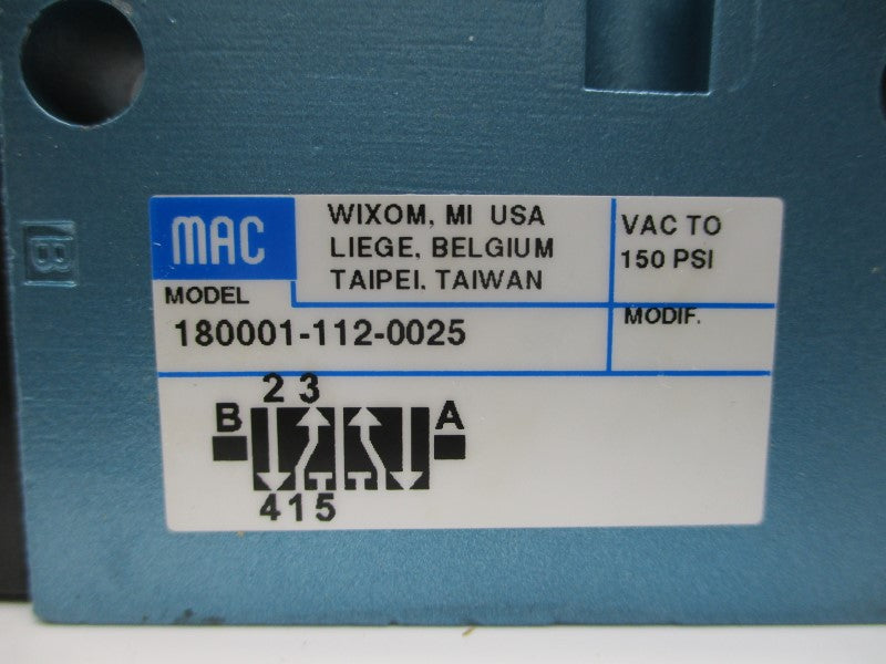 MAC 180001-112-0025 150PSI NSMP