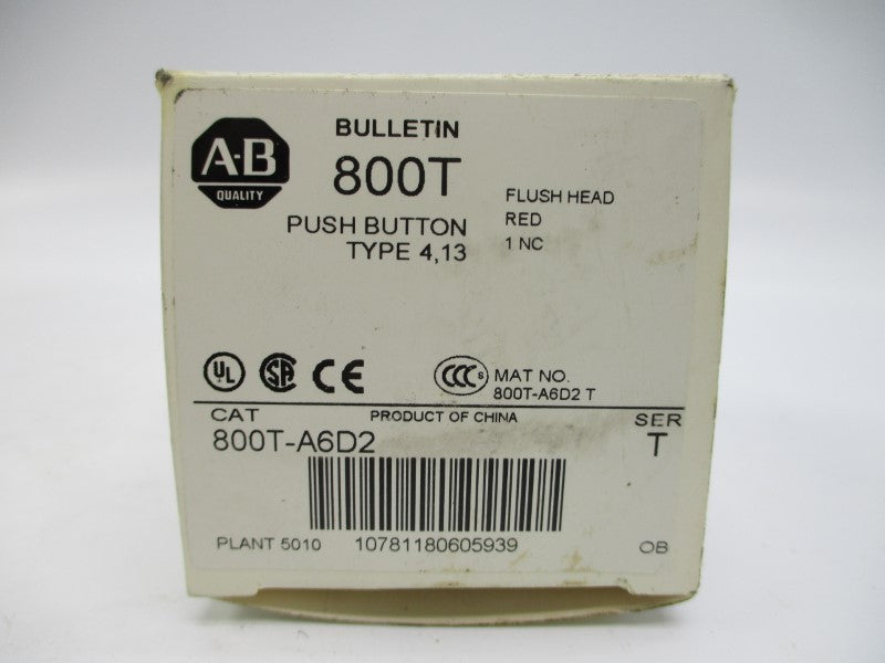 INDUSTRIAL SPARE PART 800T-A6D2 SER. T (WH) NSMP