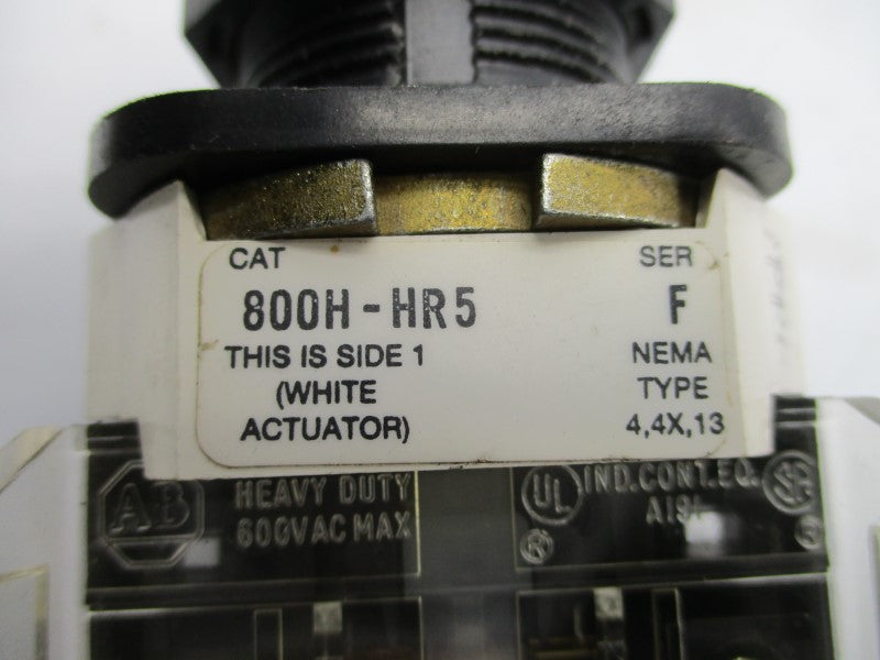 ALLEN BRADLEY 800H-HR5 SER. F NSNP
