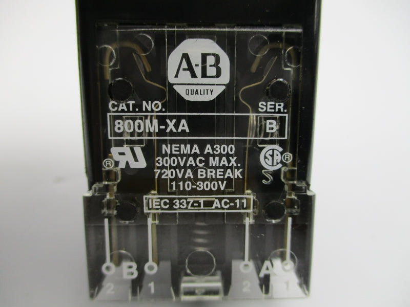 ALLEN BRADLEY 800MB-CPA16 SER. A 110/120V NSNP