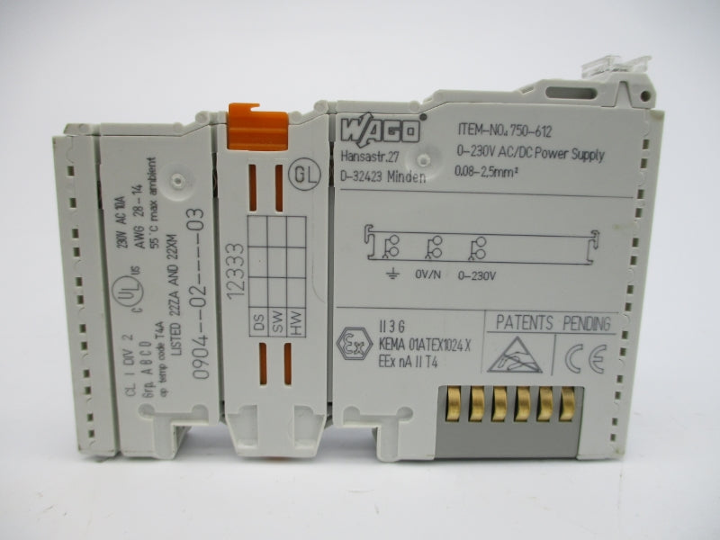 WAGO 750-612 0-230VAC/DC 10A NSNP