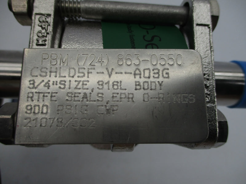 PBM CSHLD5F-V--A03G 900PSI 3/4" NSNP
